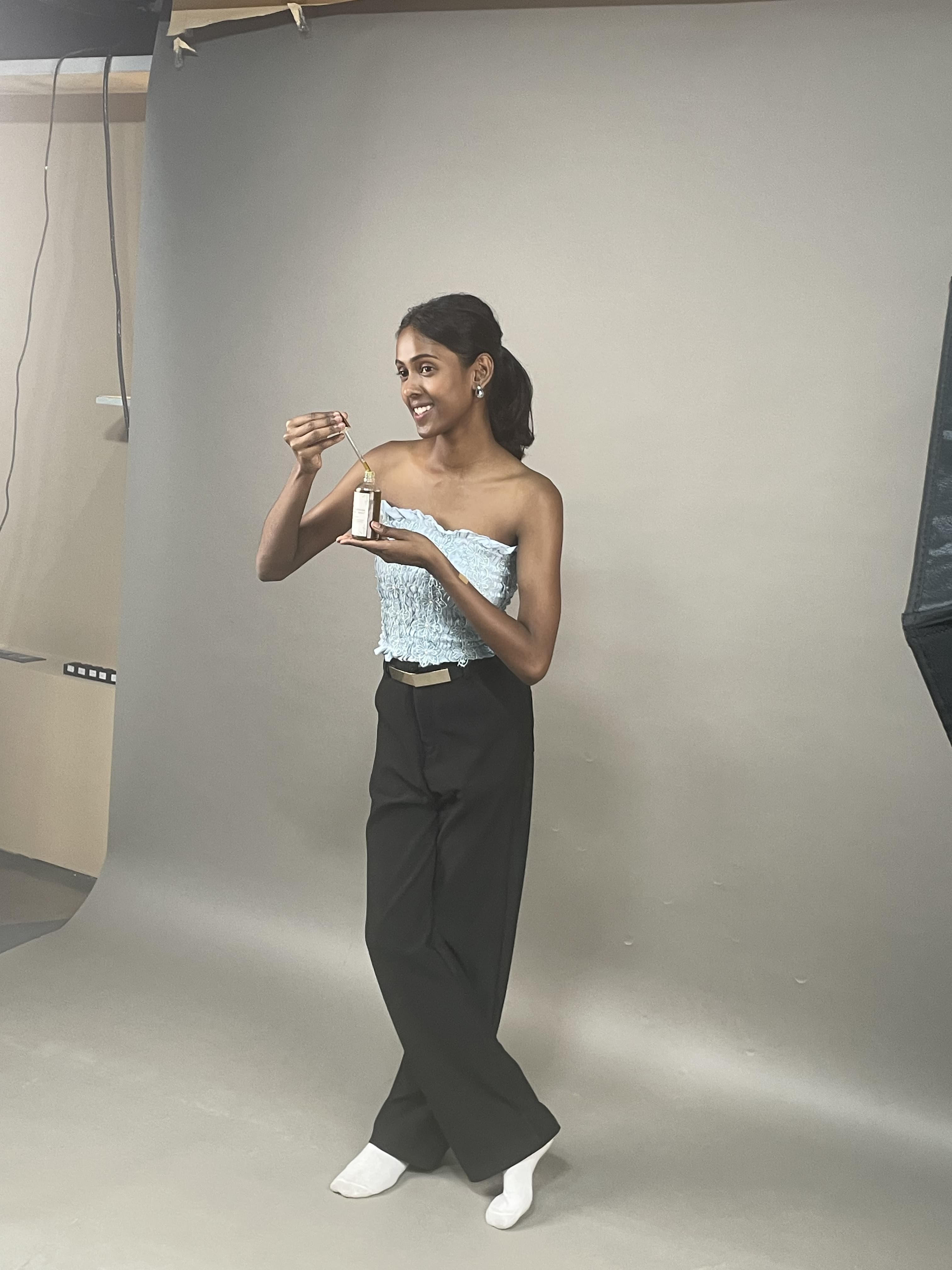 Behind the scenes of our latest shoot, showcasing the flawless application. Precision, care, and radiant results in every frame. Elevate your skincare experience with us.